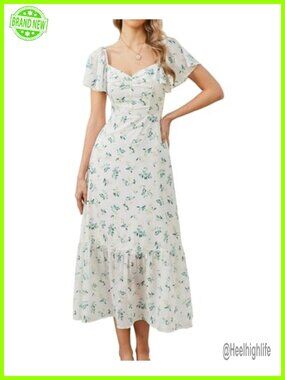 Womens Summer Floral Maxi Dress Flowy Wedding Guest Bridal Shower